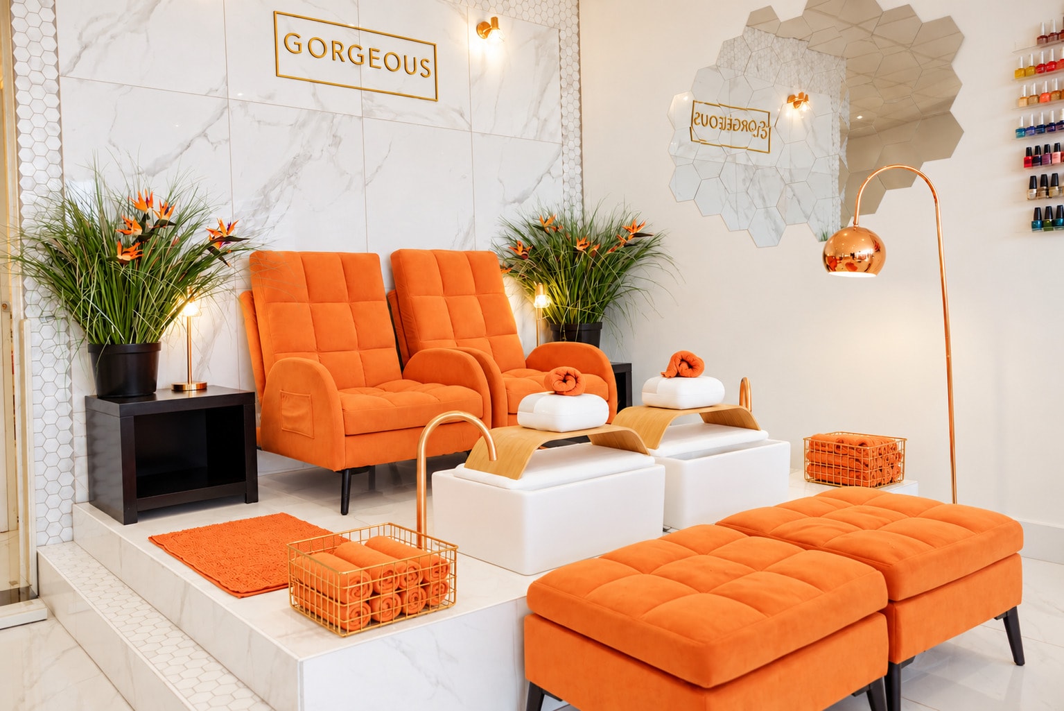 The finished pedicure bay