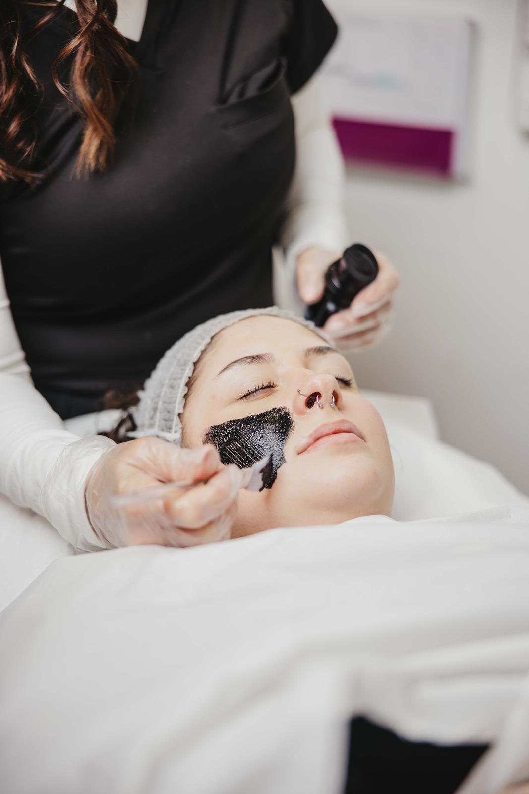 Care during a facial treatment
